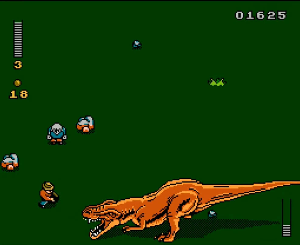 Jurassic Park - геймплей игры Dendy\NES